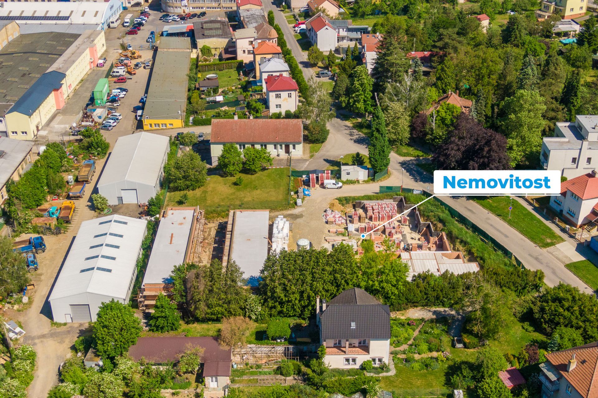 Nová výstavba garáží v blízkosti centra Napajedel