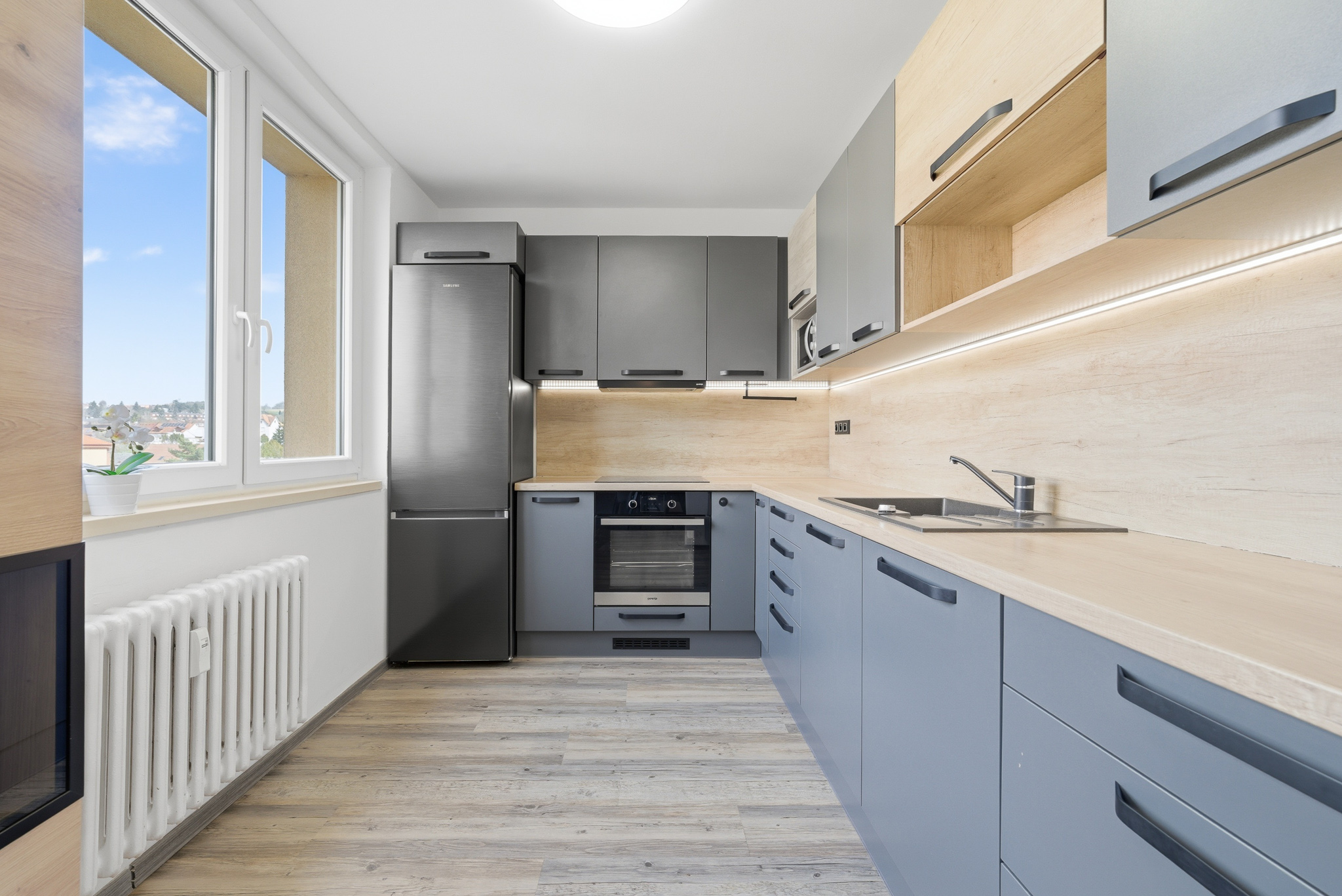 Zrekonstruovaný byt 3+kk v Napajedlích na sídlišti Nábřeží